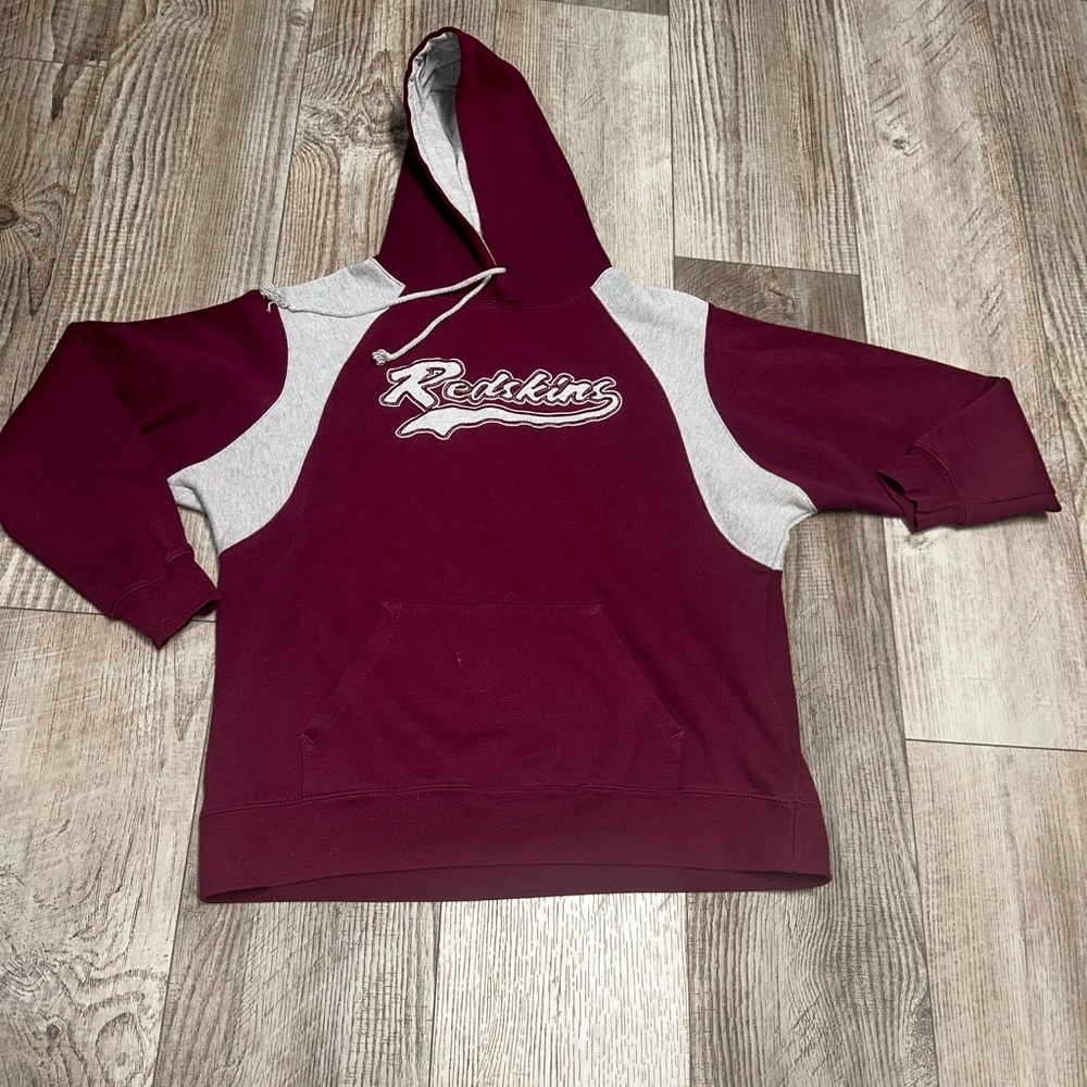 Vintage Washington Redskins maroon NFL hoodie sweatshirt aka Commanders L